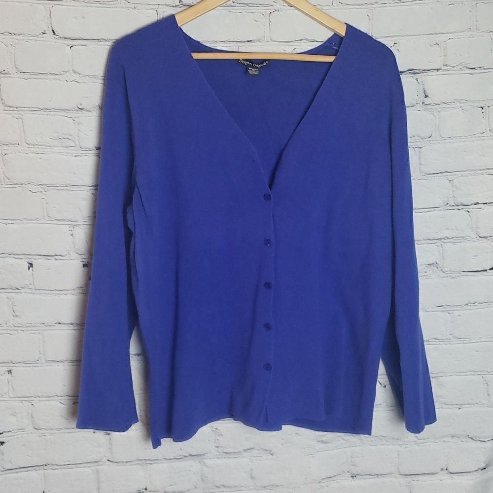 ‎Vintage Designer's Originals Blue Cardigan